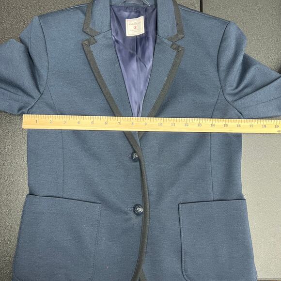 Gap The Academy Blazer Size 2 Button Front Long Sleeve Navy Blue School Boy - Picture 10 of 12